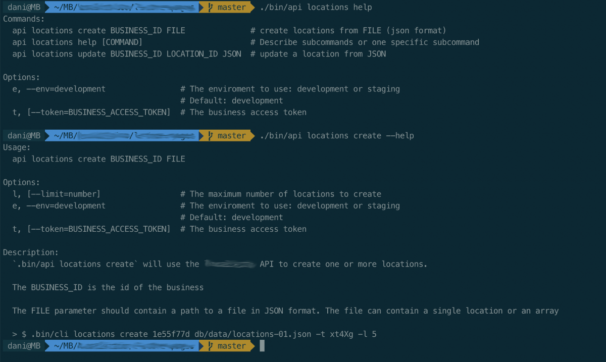 Custom CLI with Thor