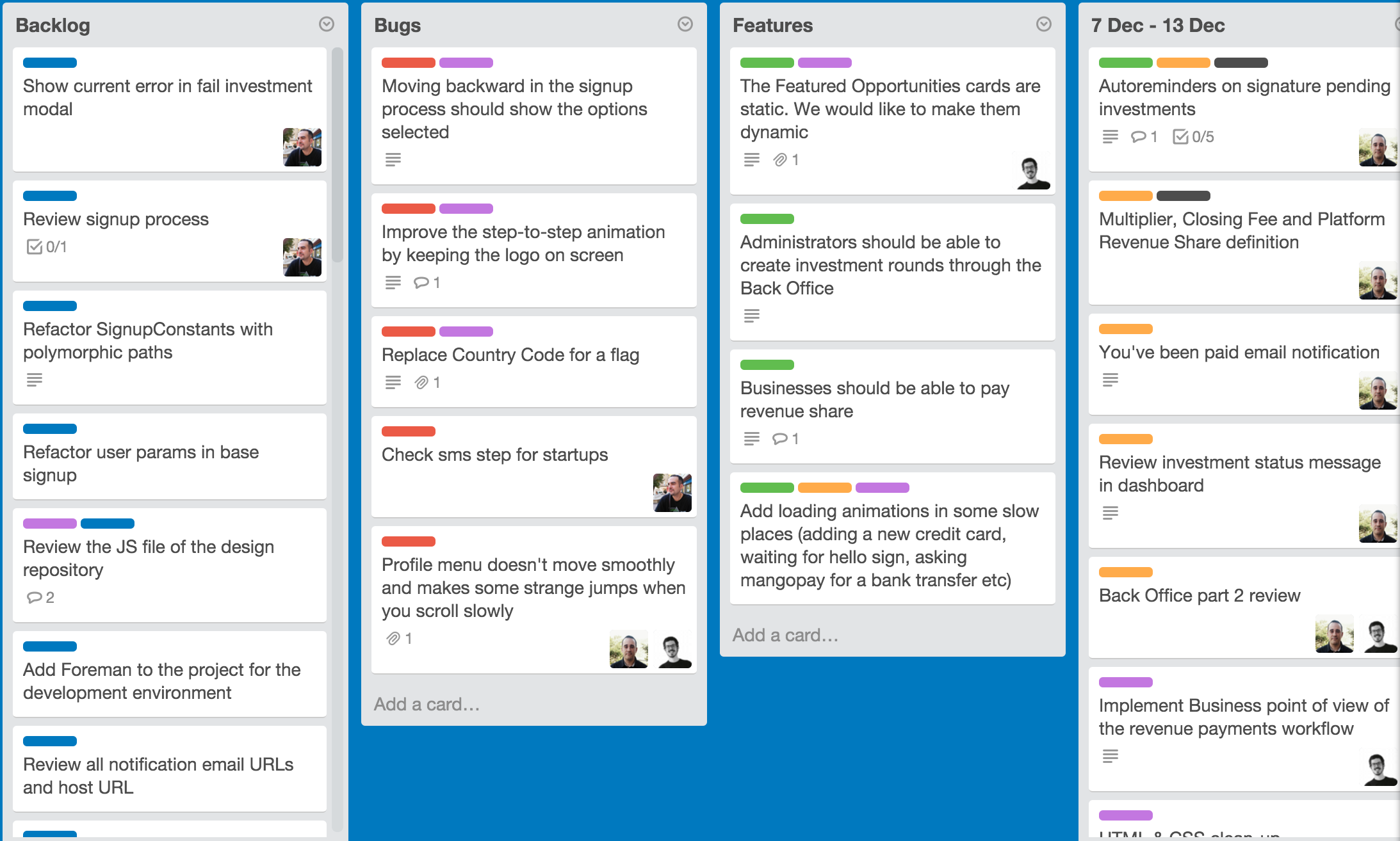 A Trello board